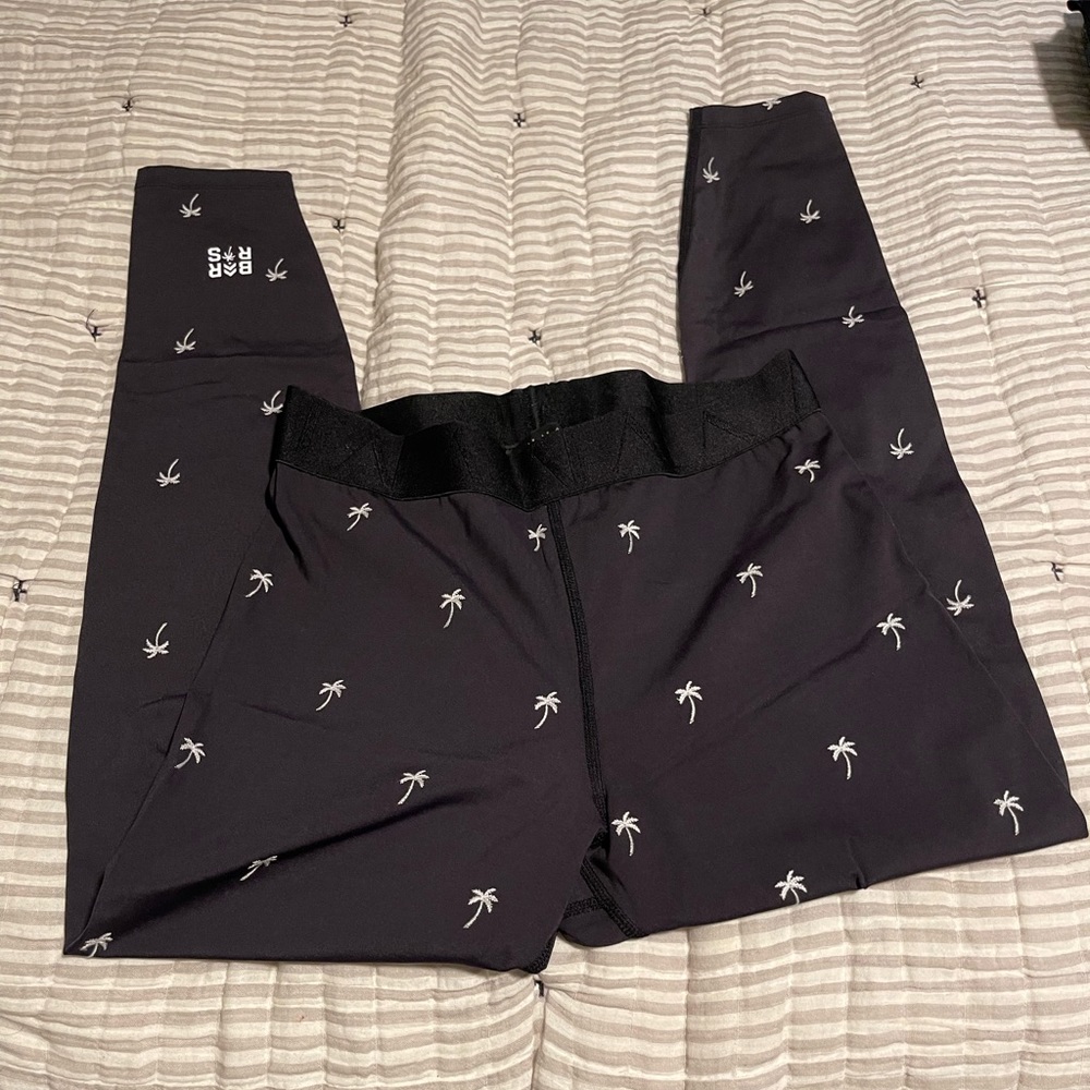 ALALA x Barry’s Bootcamp palm tree leggings, size small